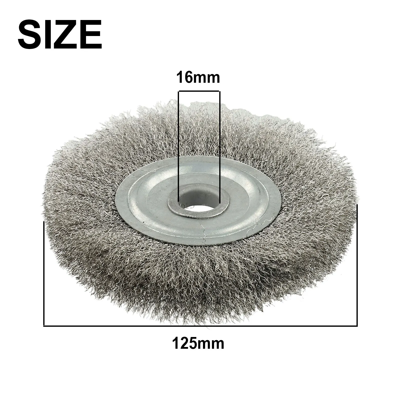 Removal Crimped Wheel Brush Rough Rust Tools Wire Stainless Steel Deburring Decarburization Descaling Polishing