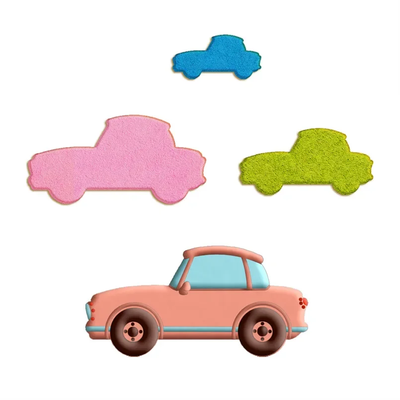 Four Specification Cartoon Transportation Tool,Old Style Recreational Vehicle,Plastic Mold,Cake Fondant Tool,Cookie Sushi Cutter