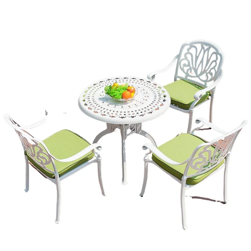 

Outdoor Balcony Small Table and Chair Garden Courtyard Indoor and Outdoor Villa Hotel Outdoor Restaurant Leisure Creative