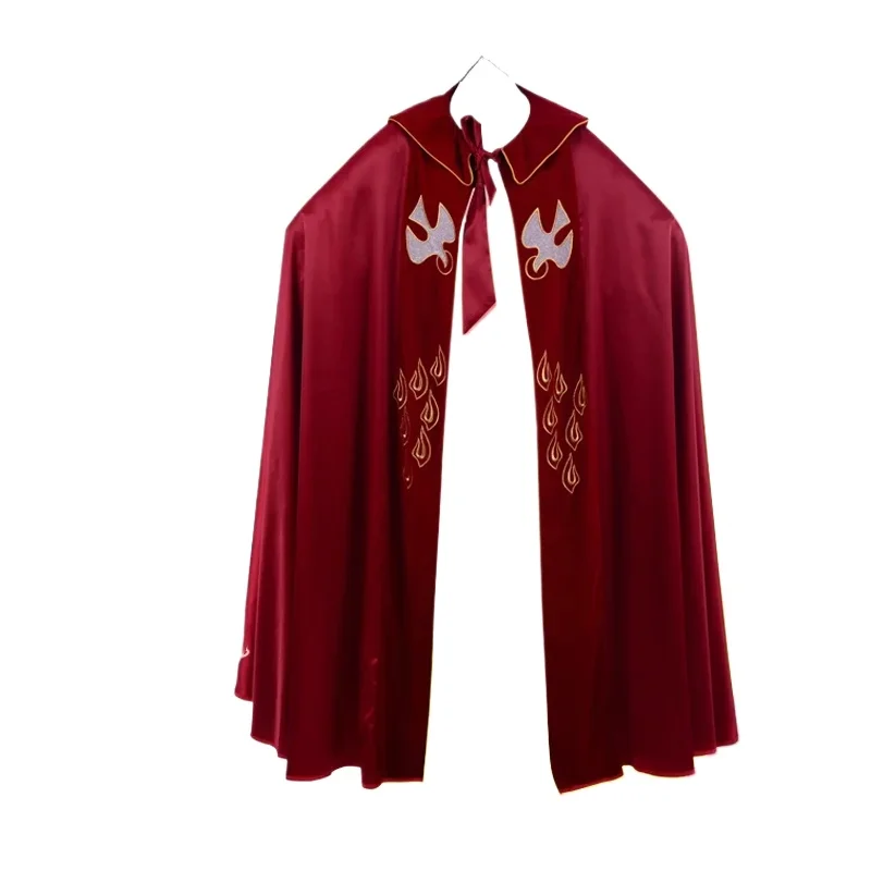 Masa casulla Sacramento Santo de los Santos Ordenes Gapi Católico Priest Vesticiones Uniformes Iglesia Clero Túnica Priestly Disfraz Sagrado