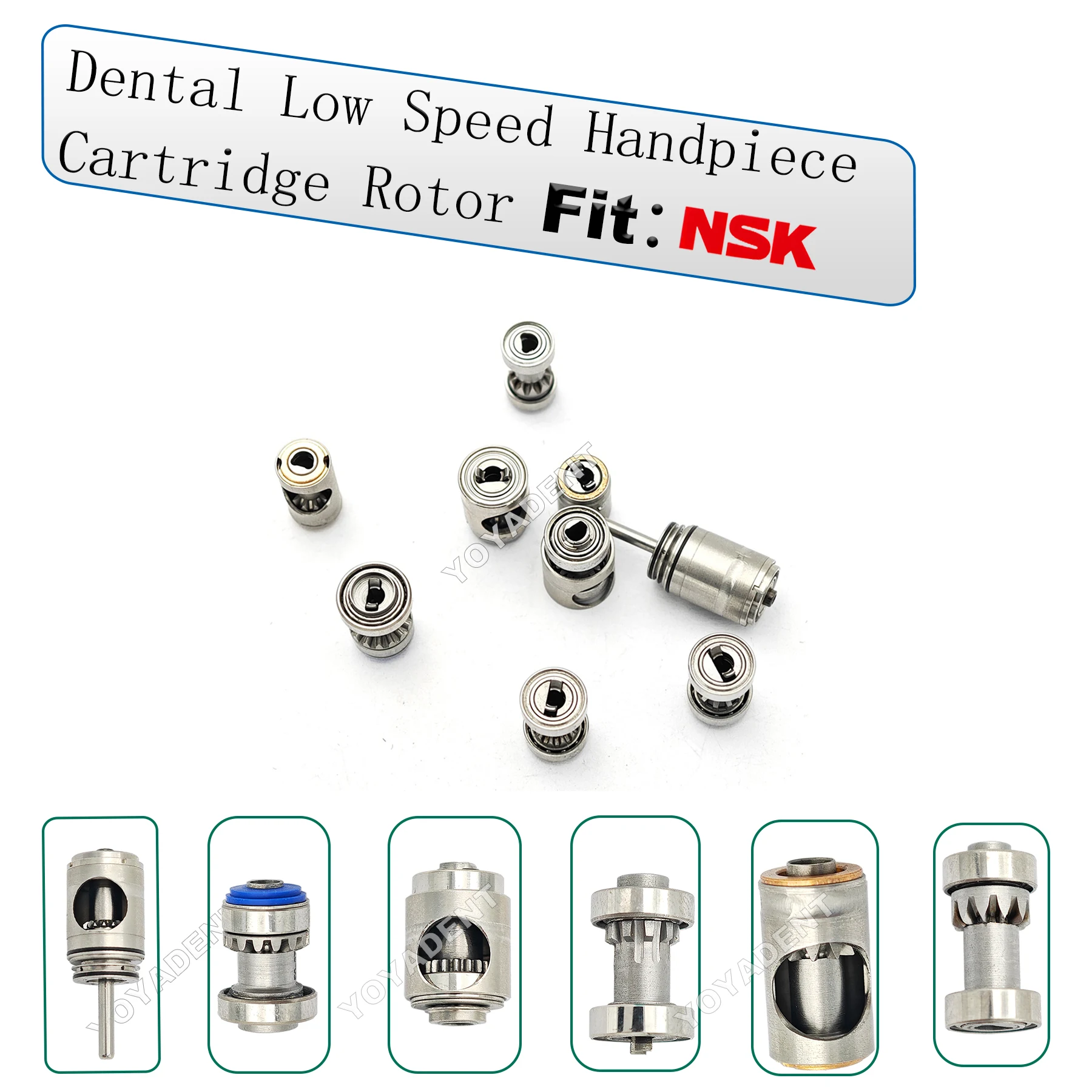 

For NSK Low Speed Contra Angle Handpiece 1:1 1:5 20:1 BB-Y EC/NAC-Y Ti-Max X25/X25L Cartridge Rotor Accessories Various models