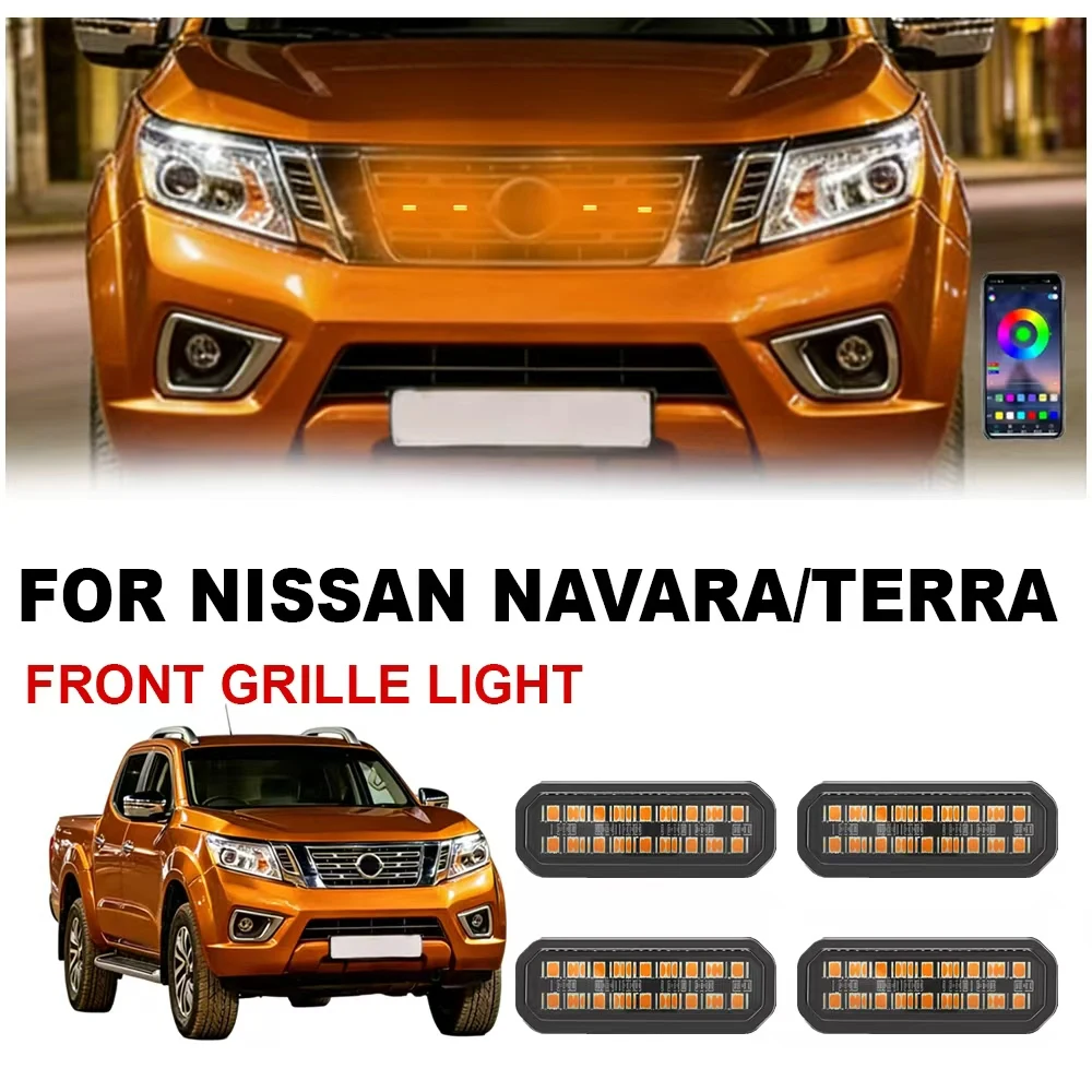 

Светодиодные фонари для передней решетки радиатора Nissan Navara/Terra 18, дневные ходовые огни, светодиодные сигнальные лампы, автоаксессуары ﻿
