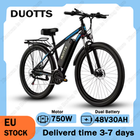 DUOTTS C29 Electric Bike 750W Powerful Motor 48V30AH Dual Lithium Battery Adult Electric Bicycle 29-inch Tire Mountain E-bike