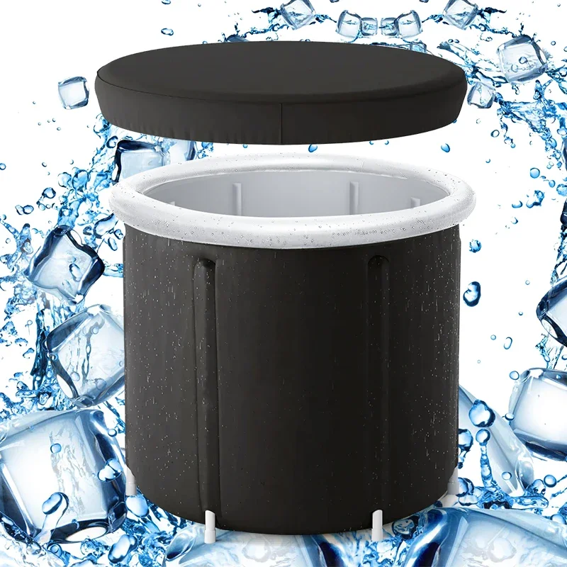 

Black Quality Pvc Inflatable Portable Recovery Ice Bath Tub With Cold Plunge Therapy