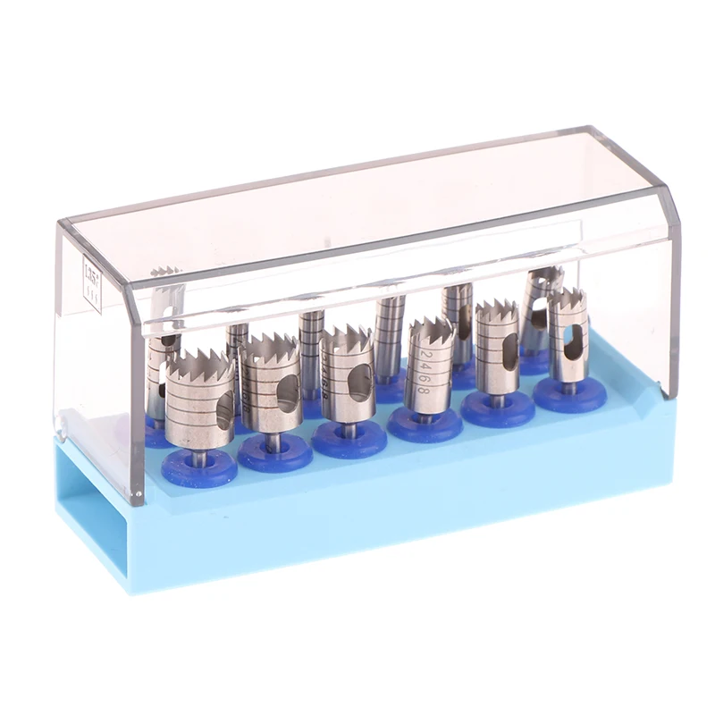 

1/12pcs Dental Implant Bone Trephine With Bur Disinfection Holder For Handpiece Surgical Instrument Implant Drill