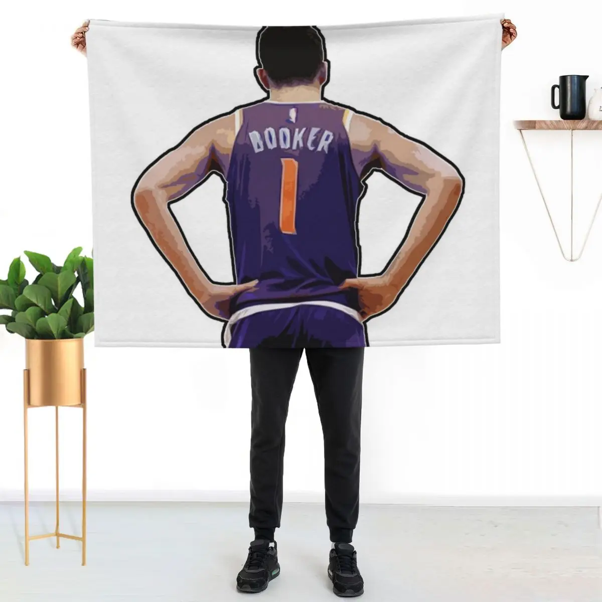 Плед Девин Букер, роскошное мягкое одеяло, праздничный подарок для семьи