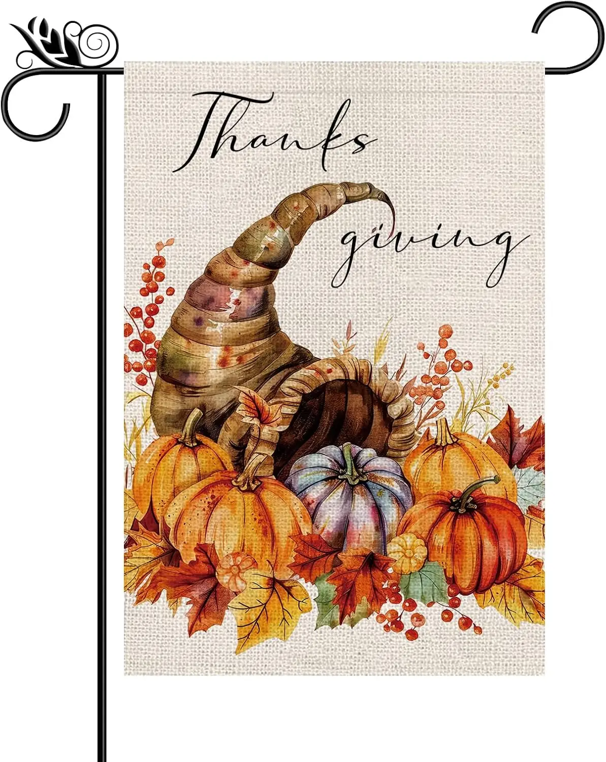 Thanksgiving Garden Flag Pumpkins Vertical Double Sided Welcome Flag for Autumn Harvest Decor Farmhouse Yard Lawn Outdoor De zzo