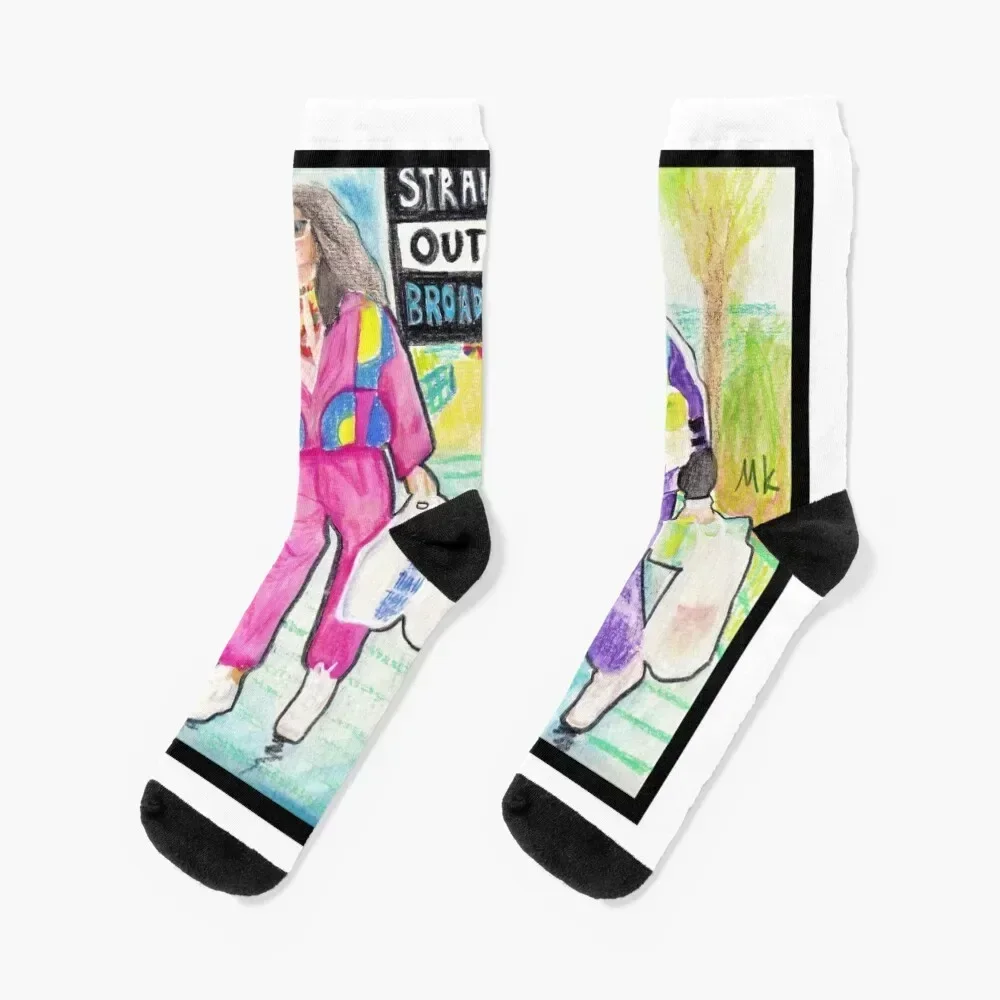 

Broad City Socks gift Crossfit Rugby ankle Women Socks Men's Novelties Lots hip hop Socks Girl Men's