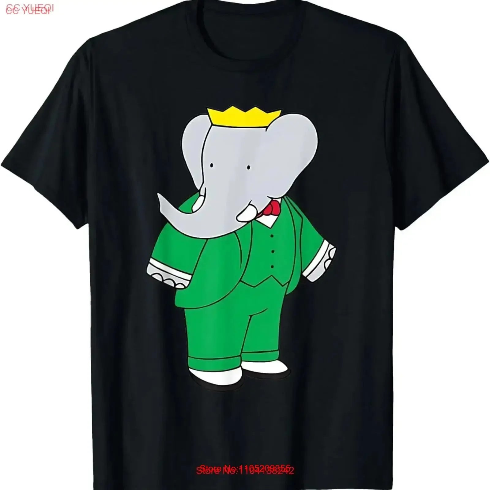 

Плюшевая футболка Babar The Elephant Essential для детей и взрослых, винтажная уличная одежда с рисунком, слегка дизайнерская одежда