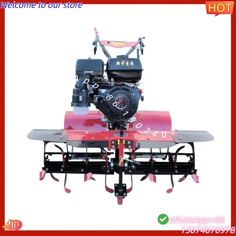 2026 9HP All Gear Transmission Directly Connected Weeding Ridging Rotary Tillage Power Tiller Cultivator