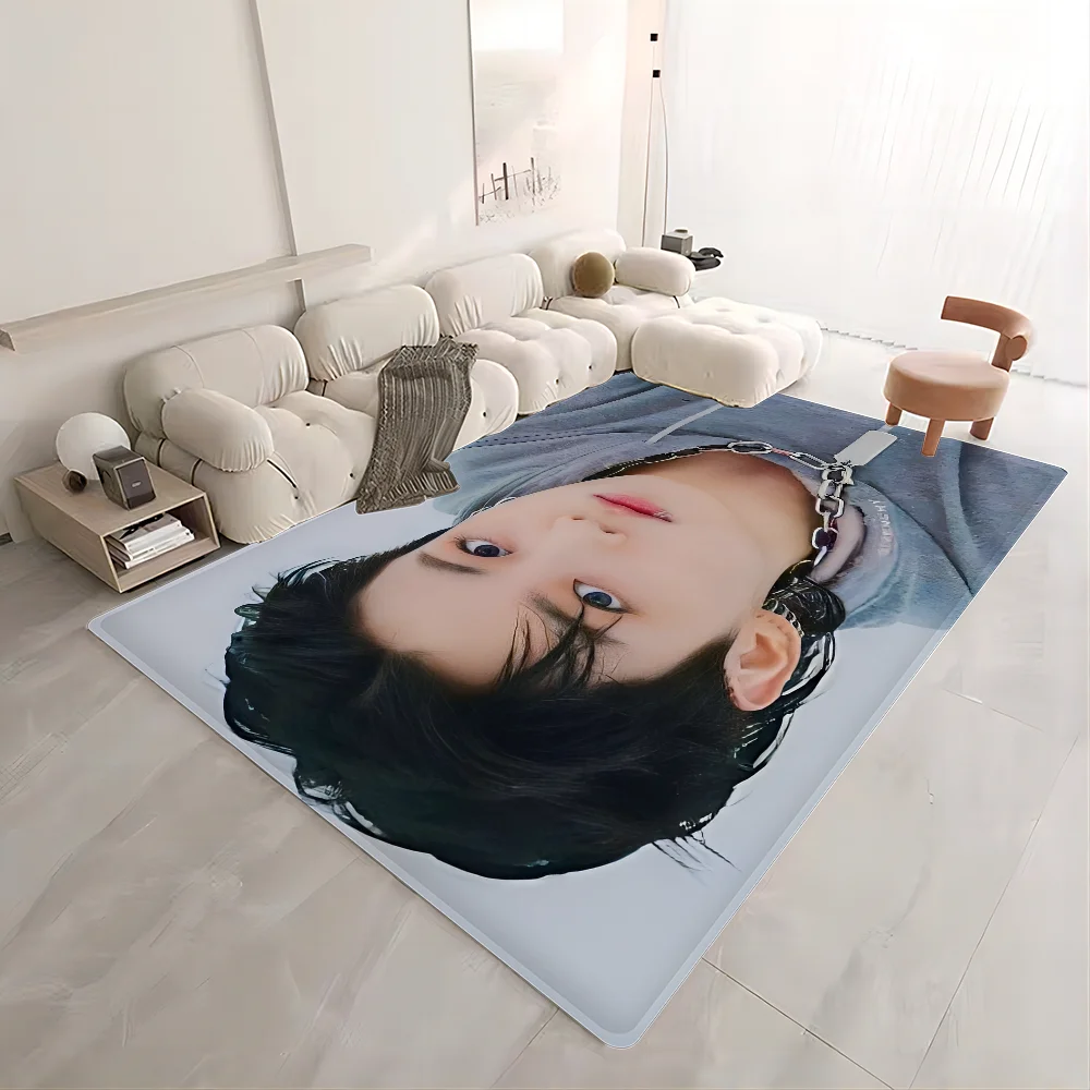 J_JungkookS Singer Floor Mat Non-Slip Laundry Room Mat Laundry Decor Balcony Child Living Room Bedside Mats