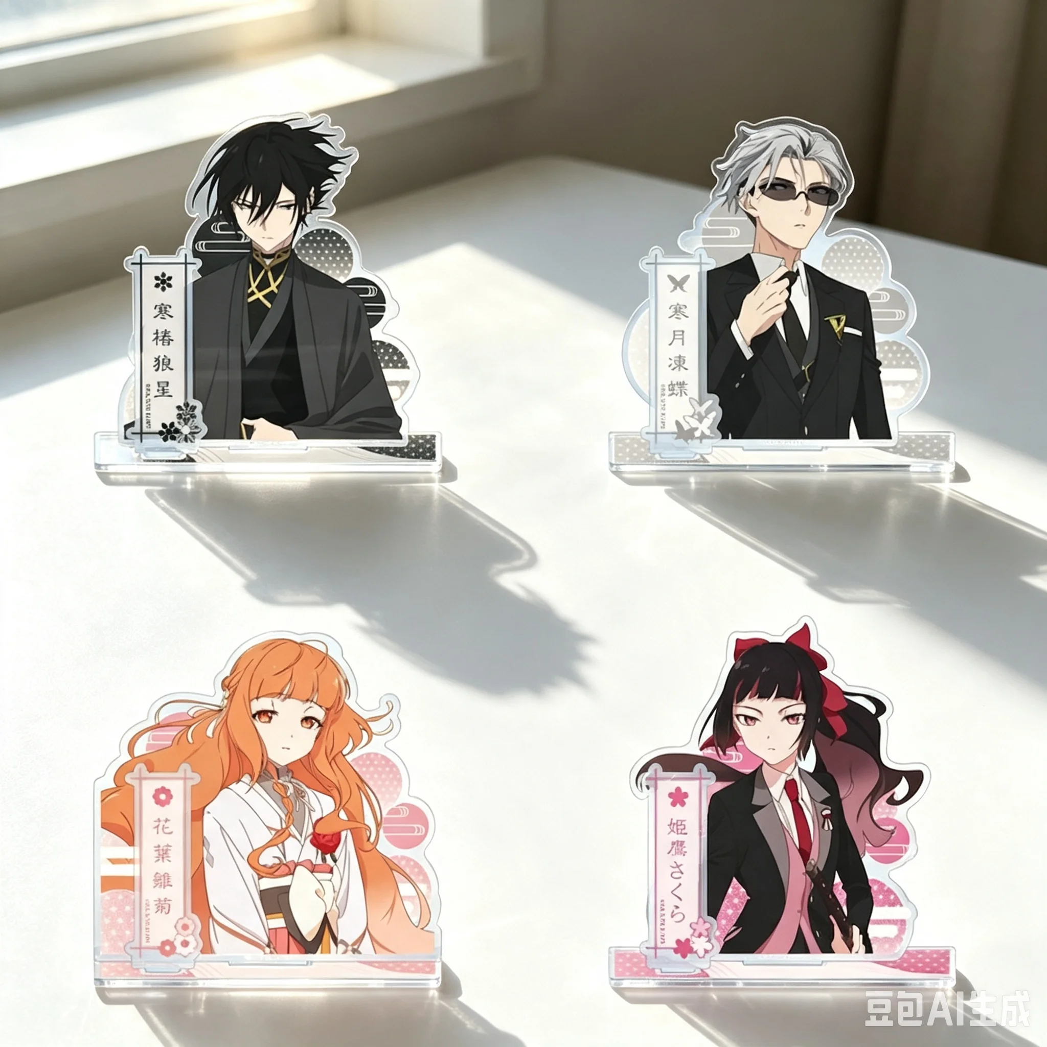 10cm Anime Acrylic Stand Model Agents Of The Four Seasons: Dance Of Spring Bookshelf Decoration Bookshelf Decoration Keychain