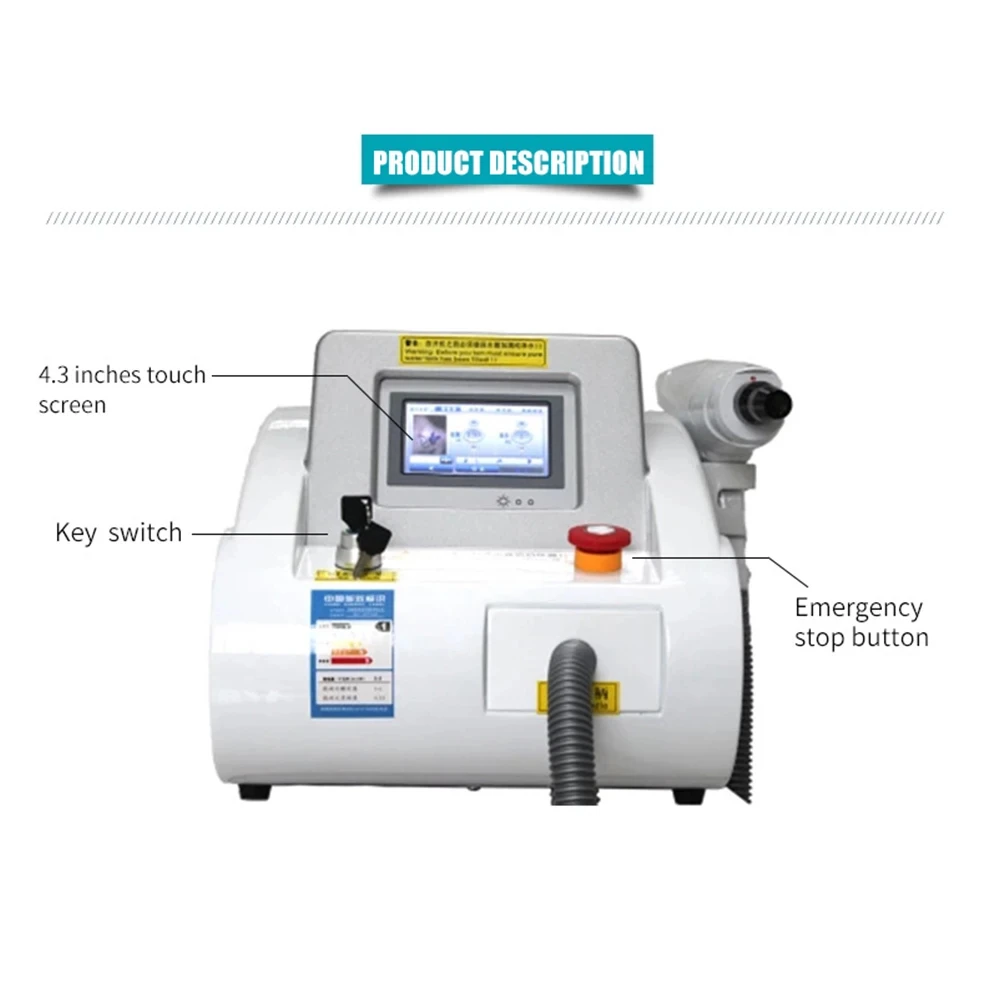 2024 neueste q geschaltete nd yag Laser 532nm Laser Tattoo Entfernung zum Peeling von Kohlenstoff und Pigmentierung zollfrei