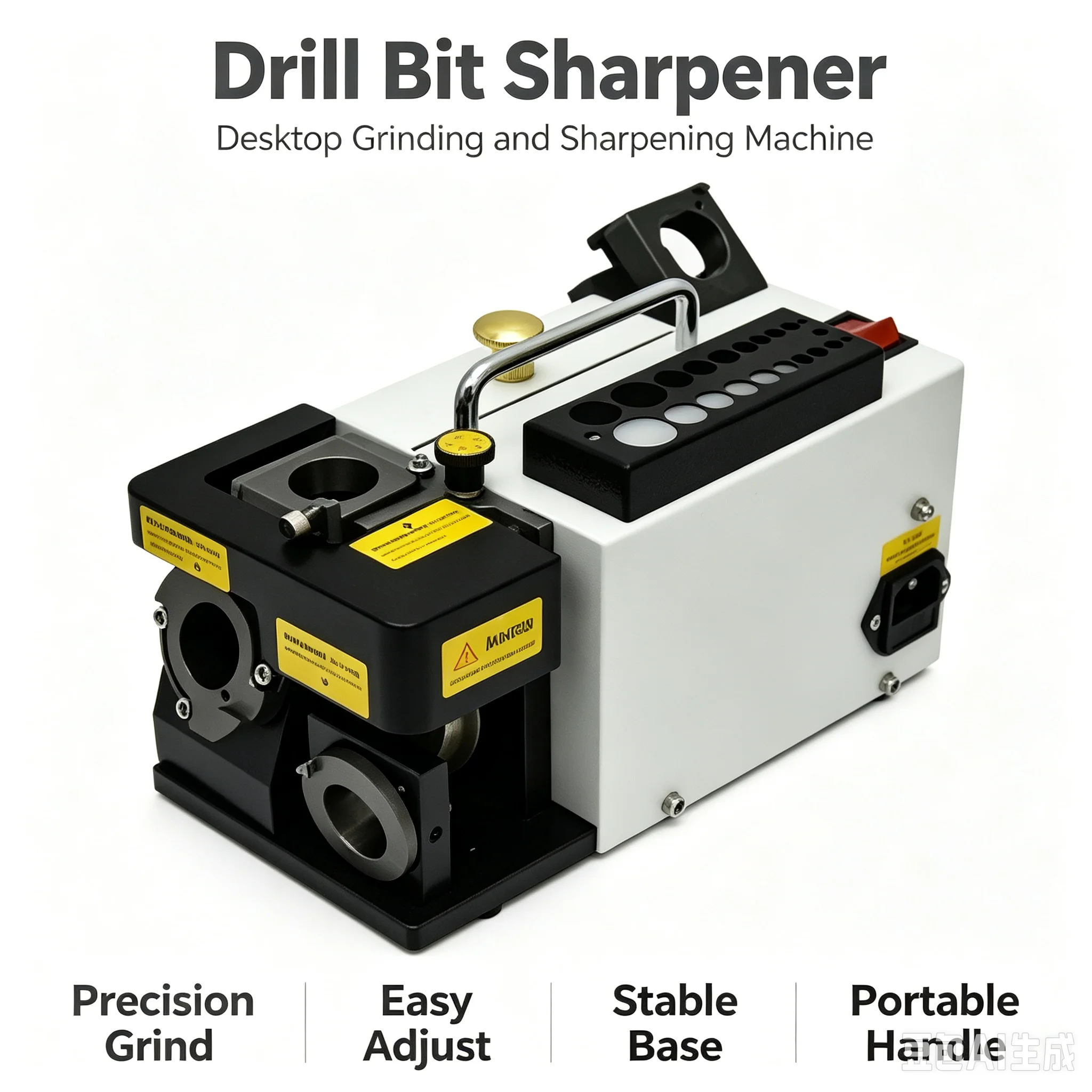 GD‑314 Portable Milling Cutter Grinder 3‑14mm Drill Bit 300W 110V/220V Electric Carbide Tool Grinding Machine for Workshop