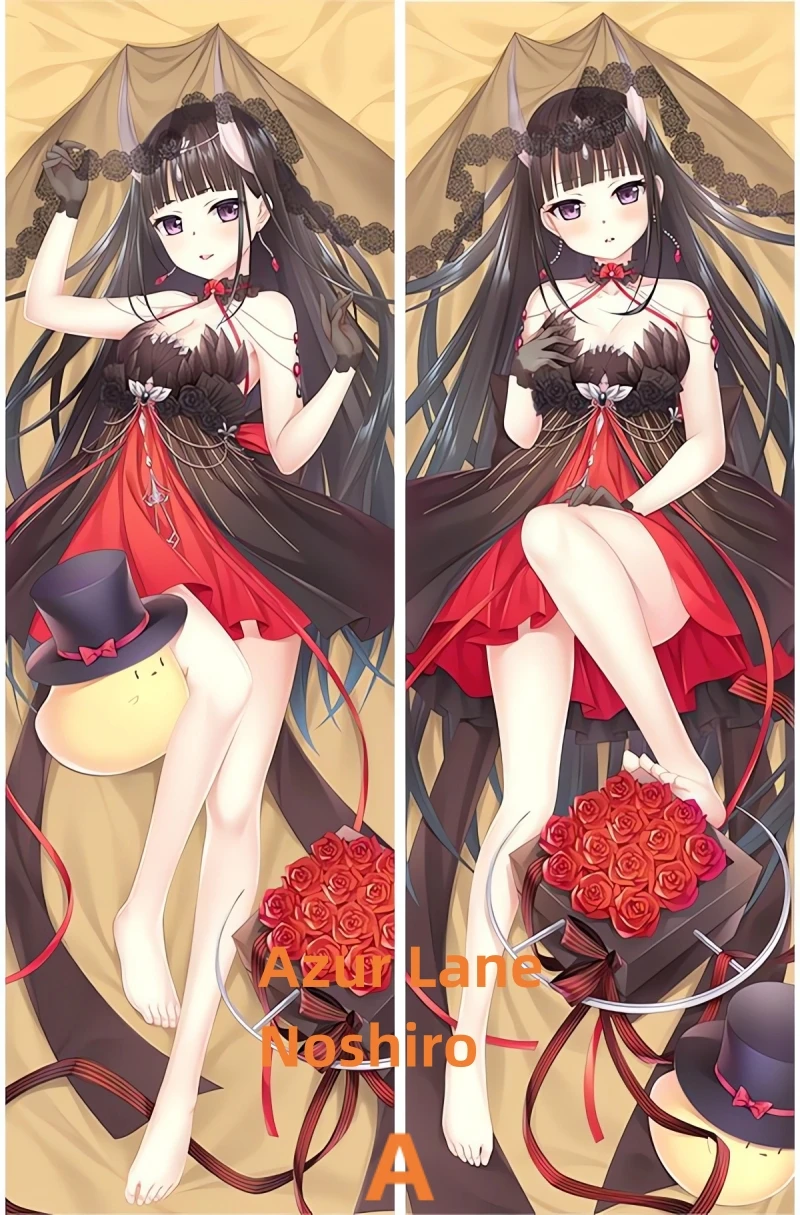 

Dakimakura Anime Pillow Case Azur Lane IJN Azuma Double-sided Print Of Life-size Body Pillowcase Gifts Can be Customized