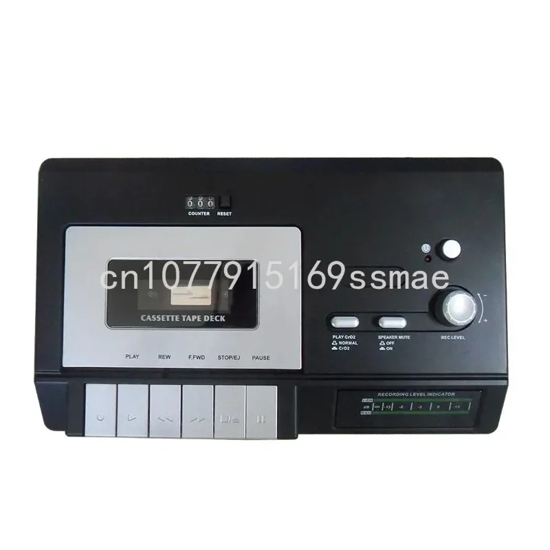 Recording Double Tape Turntable Boombox Audio  Cassette Player Recorder High Quality Portable Music System W/ USB-PC