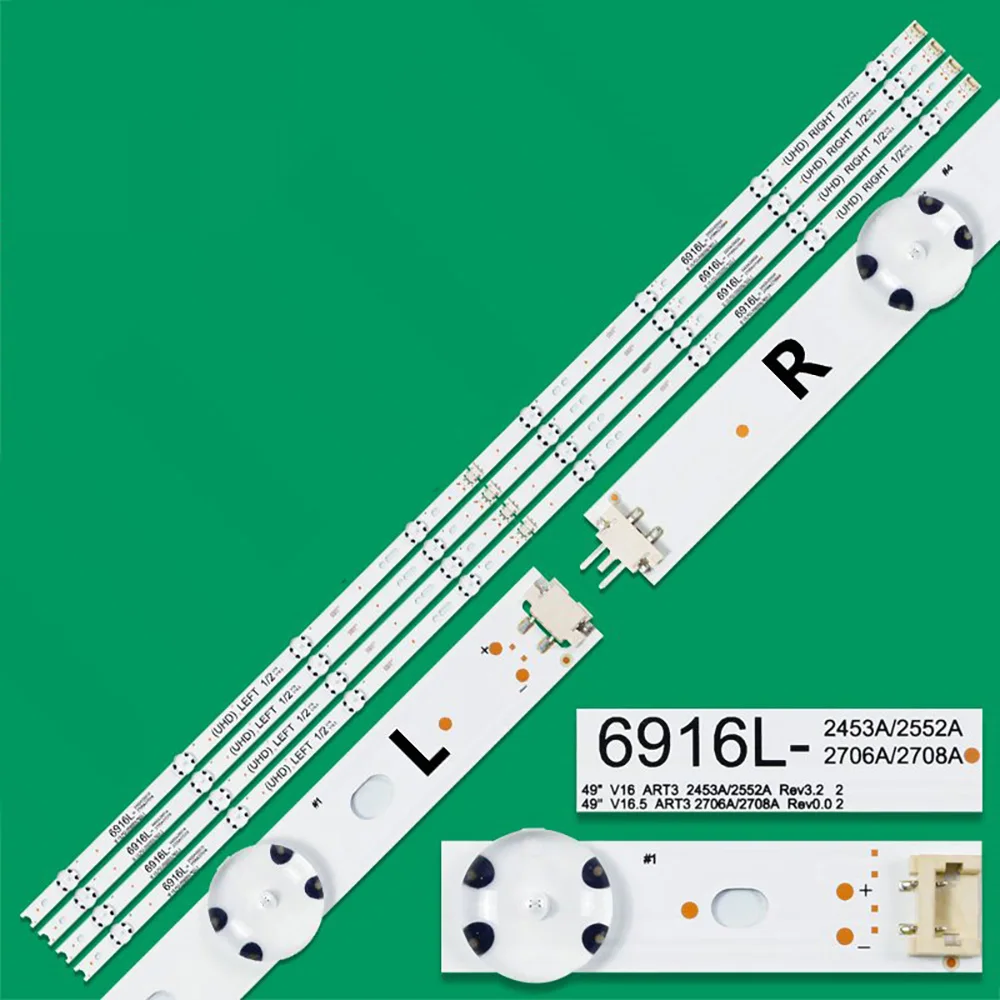Светодиодная лента подсветки для 6916L-2586A 6916L-2587A 6916L-2588A 6916L-2589A LC490DUE FJ M1 49LH604V