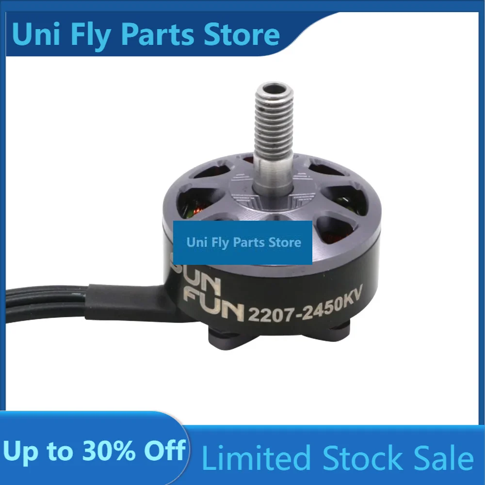 UniFly 4PCS SUN FUN 2207 1750KV 2450KV 2750KV Moteur Brushless FPV à filetage CW pour Drone RC Quadcopter Pièces de Rechange