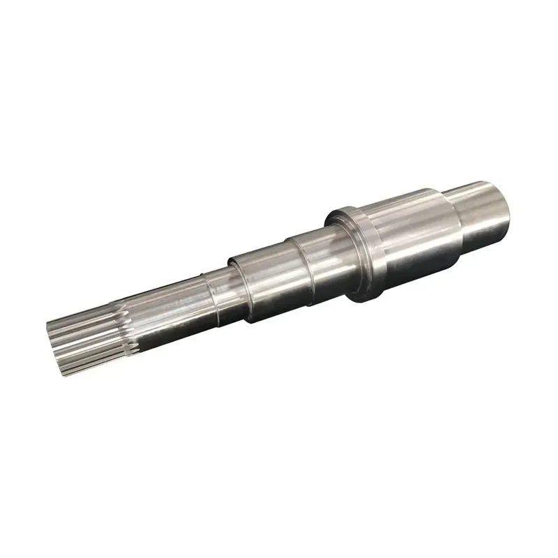 Custom Carbon Steel Spline Gear Shaft for Power Transmission, CNC Machined OEM Part
