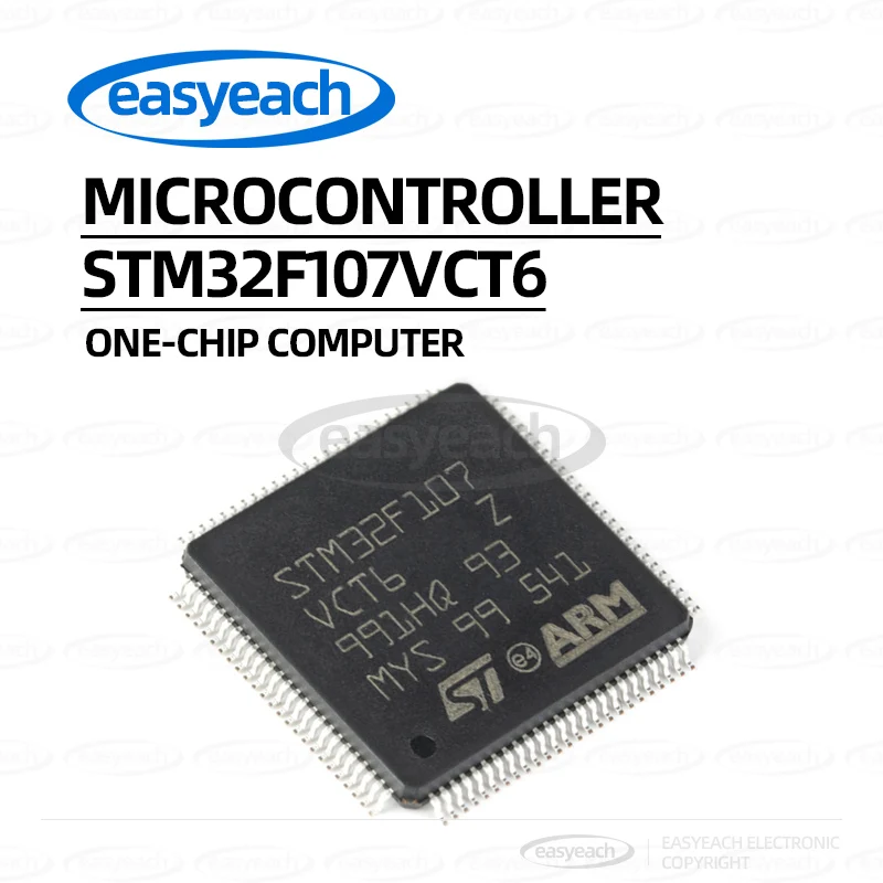 STM32F107VCT6 STMicroelectronics LQFP-100 ARM Cortex-M3 32 بت متحكم MCUs