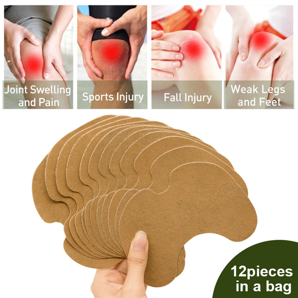 12/36 pcs Knee Sore Patch Pain Relieving Patch Reduce Iammation Self-Heating Sticker Cold Protection Wormwood Body Patch