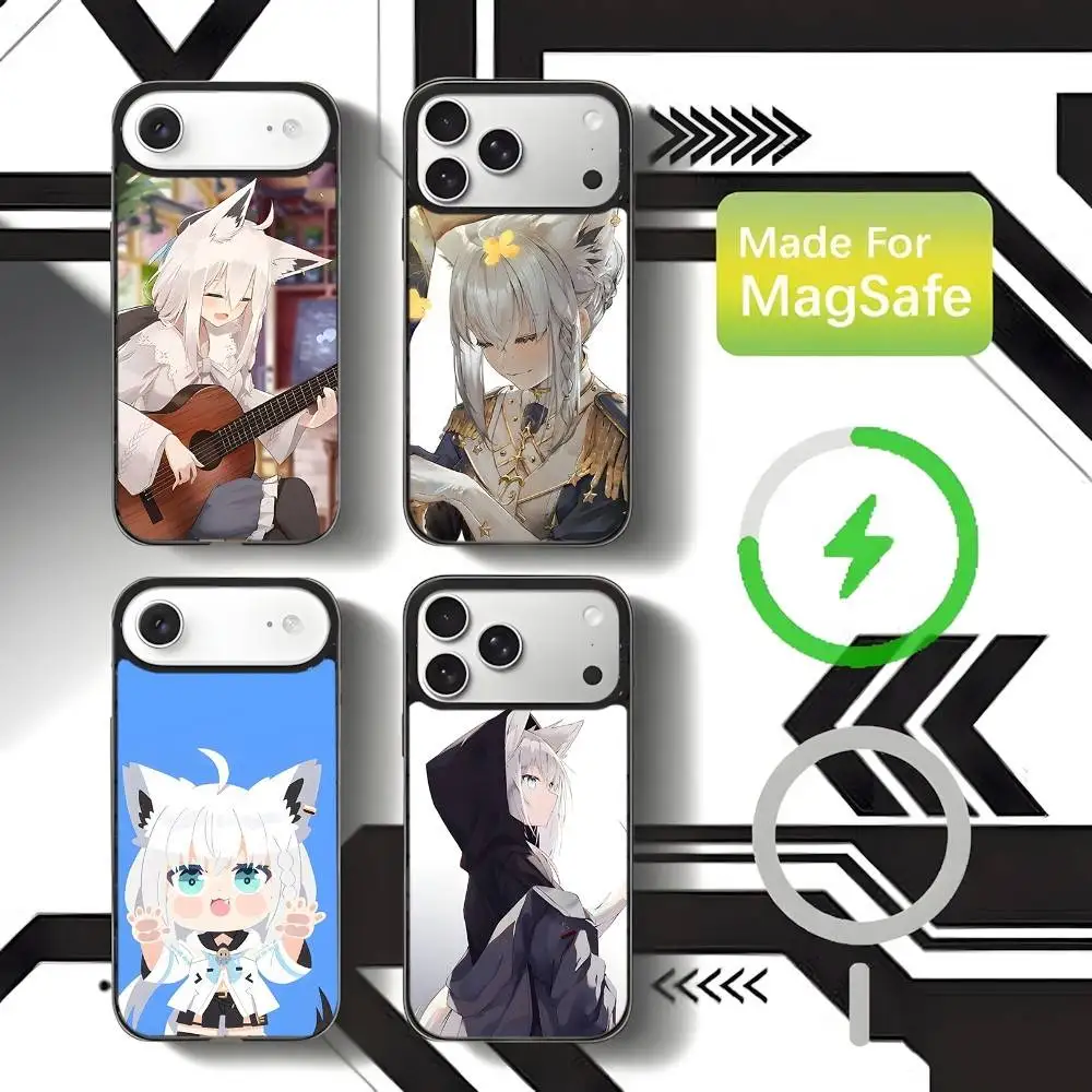 

Shirakami Fubuki Hololive Phone Case For iPhone 17,16,15,14,13,12,11,Pro,Max,Plus,Mini,SE4,E Magnetic Magsafe Wireless Charging