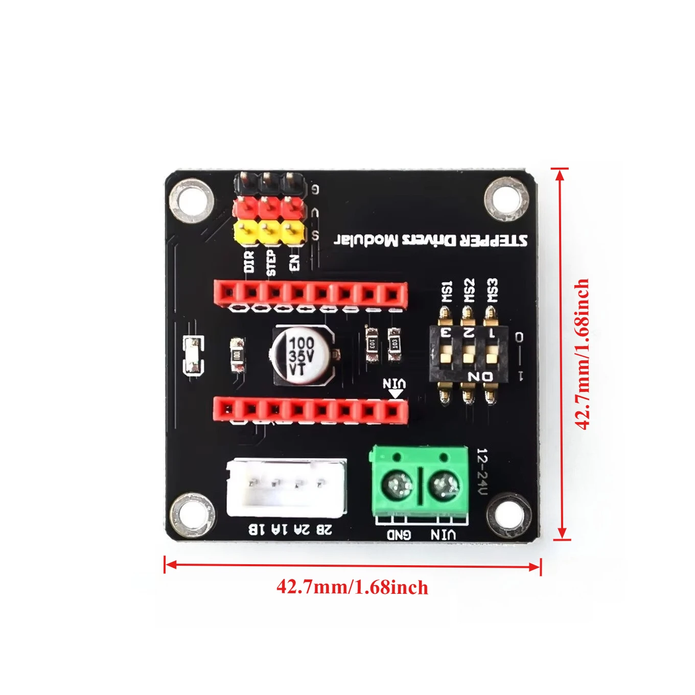 

5pcs 3D Printer 42 Motor Driver Extension Board Supports 8825 A4988 for CNC Machine DIY Upgrade