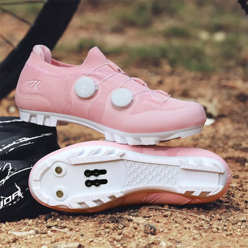 

Road Cycling Shoes male Breathable Summer Self-Locking Cleat Non-slip Mountain Bicycle Shoe Men's spd racing Sneaker Lightweight