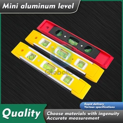 Magnetic Gradienter Portable ABS 3 Bubble Level Meter Household Hardware Carpentry Tools Mini Level Flexible Measuring Ruler