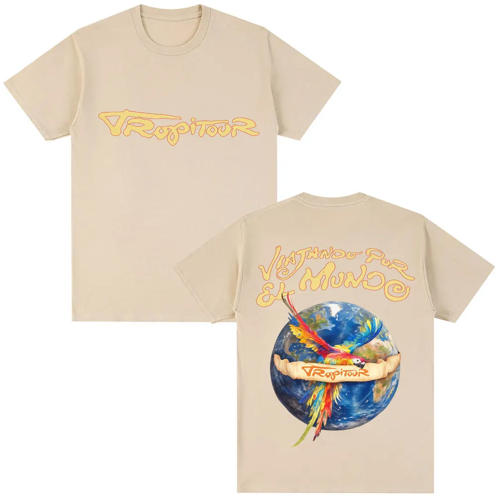 Karol G Tropicoqueta Tour Album 2026 T-Shirt für Männer und Frauen, Modische Ästhetische T-Shirts, Übergroße Lässige Baumwoll-T-Shirts, Streetwear – Detail 10