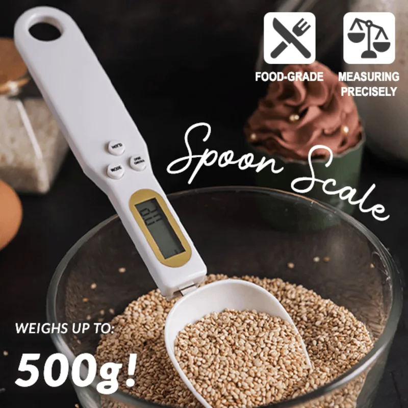 ZK50 500g Kitchen Digital Spoon Scale Electronic LCD Display Gram Food Measuring Scales Cooking Baking Accessories