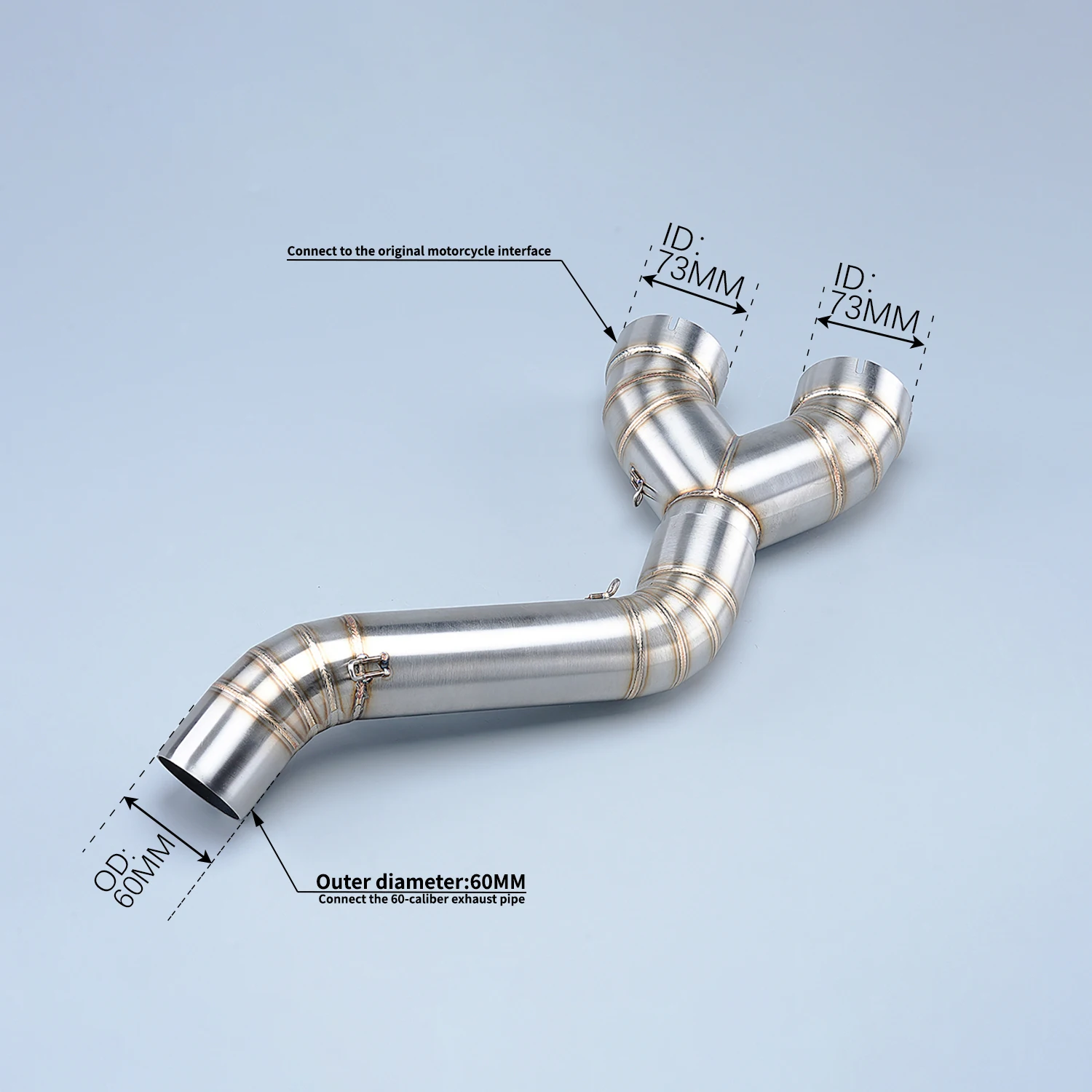 

FOR S1000R S1000RR Motorcycle Exhaust Middle Link Pipe Escape Connection Pipe System For S1000RR 2010-2016-2010-2014 S1000R