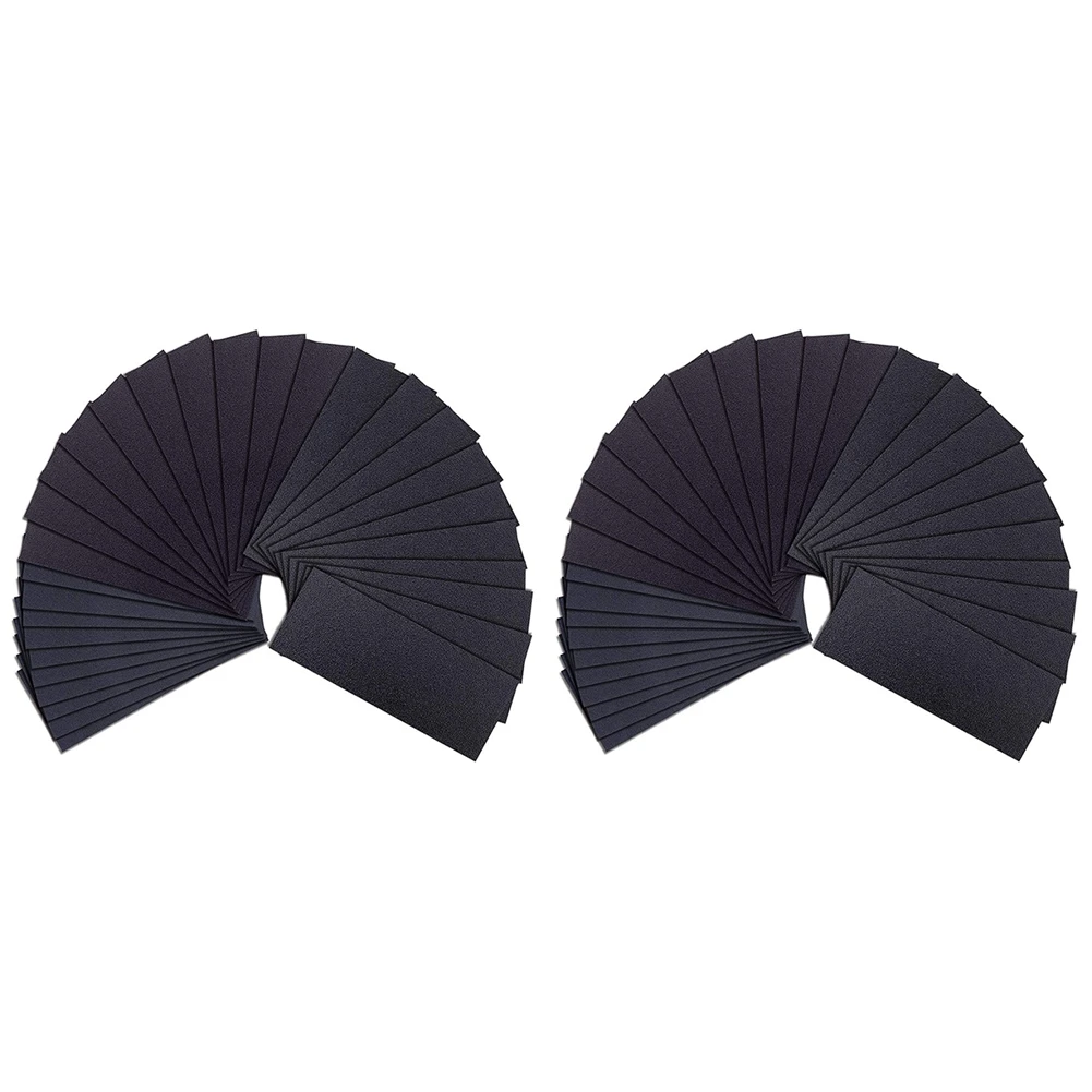 

A04G-60 Pcs Wet And Dry Sandpaper 80 120 220 Grit Assorted Sanding Sheets, 9 X 3.6 Inches Abrasive Paper