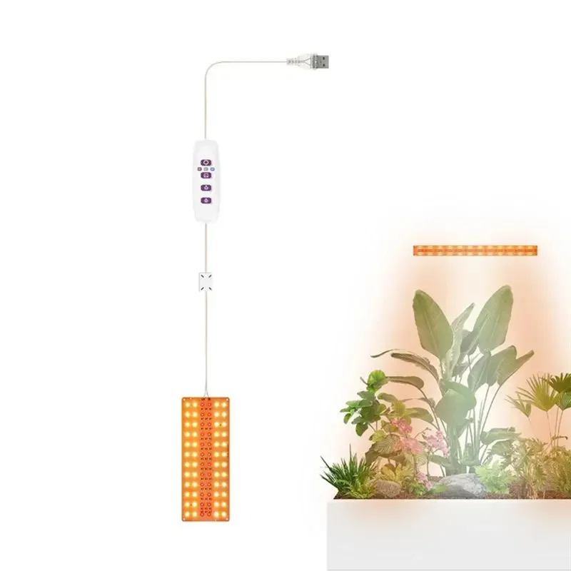 ABBY-Full Spectrum Plants Grow Light Auto On/Off LED Lamp Sunlight Quantum Grow Lamp