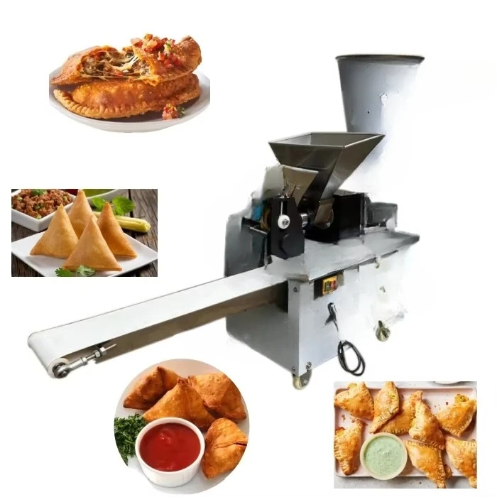 Cheap Price Commercial Dumpling Making Machine Chinese Ravioli Samosa Machine Fully Automatic Pelmeni Empanada Forming Machine