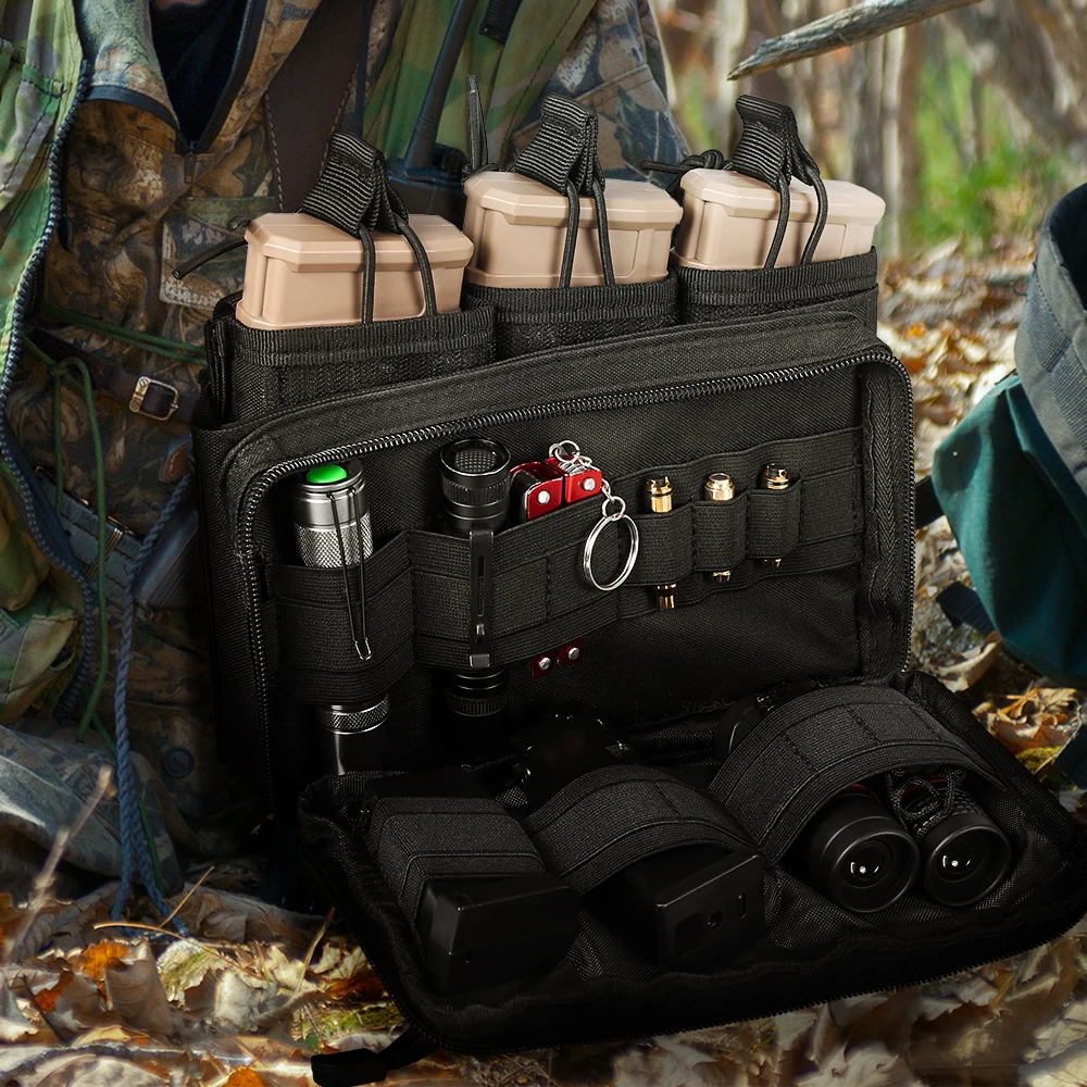 Molle Magazine Pouch Triple Mag Bag Rifle Mag Admin Pouch EDC Bag Universal Cartridge Holder Hunting Bag for M4 M14 M16 AK AR view 6