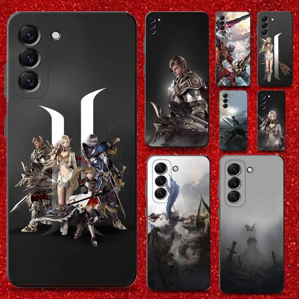 

L-Lineage 2 Game Phone Case For Samsung Galaxy A13,A21s,A22,A31,A32,A52,A53,A71,A80,Soft Black Shell