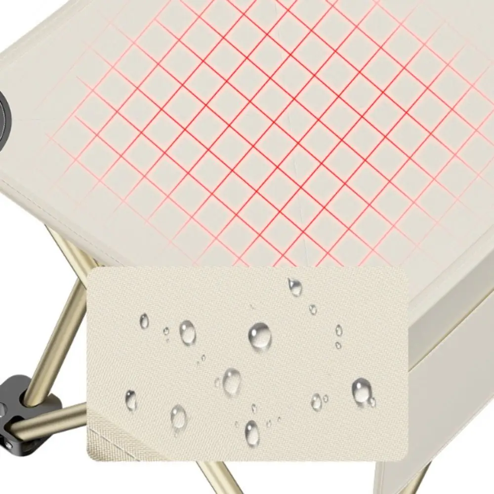 مقعد تخييم كبير الحجم قابل للطي، كرسي صيد خفيف الوزن، جيب جانبي مع حقيبة حمل، مقعد للتخييم في الهواء الطلق