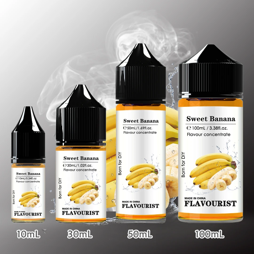 FLAVOURIST Sweet Banana Water solubility Flavour Concentrate 10ml 30ml 50ml 100ml in bottle for DIY Add Aroma Flavor liquid