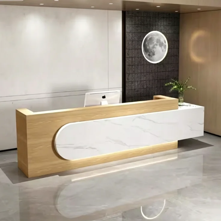 Custom Contemporary Sleek Rece - đánh giá và giá Office Furniture High End