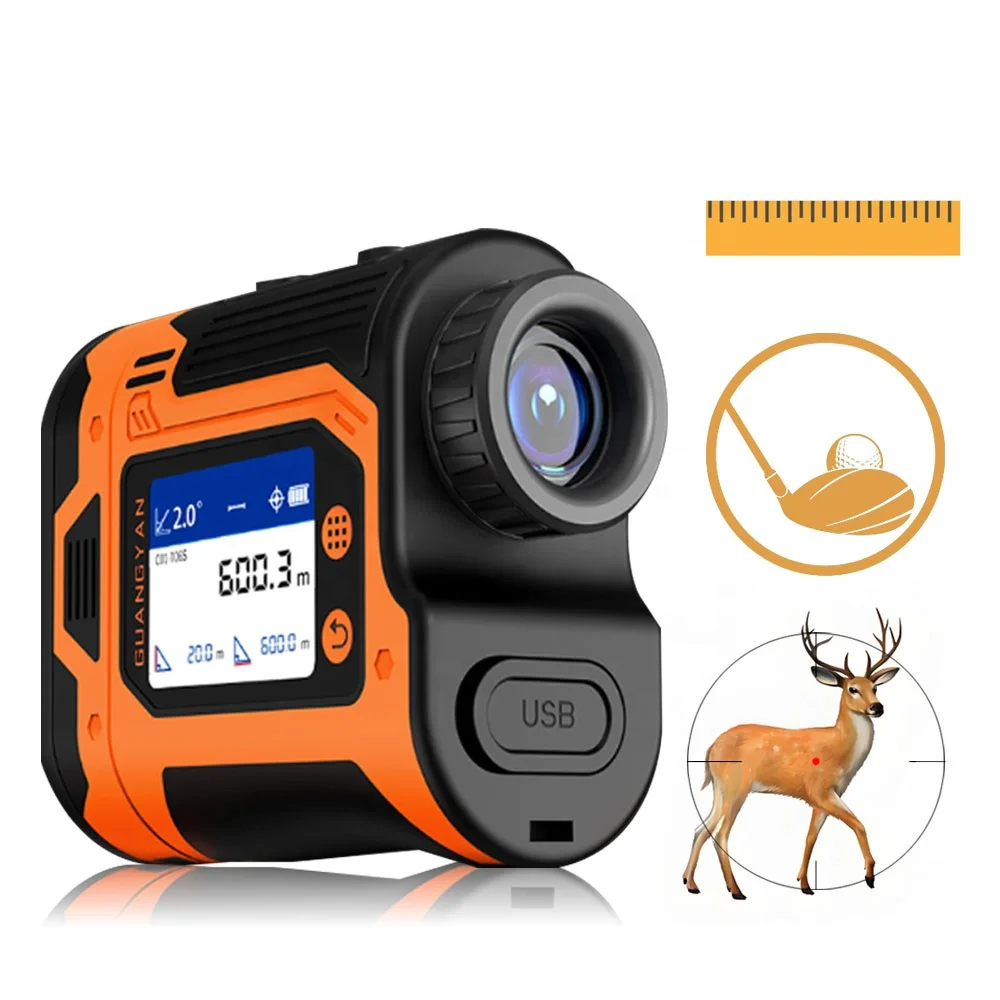 

Laser Distance Meters 600M Slope Meter Distance Meter Telescope Multi-mode Hunting Rangefinder Golf Rangefinder