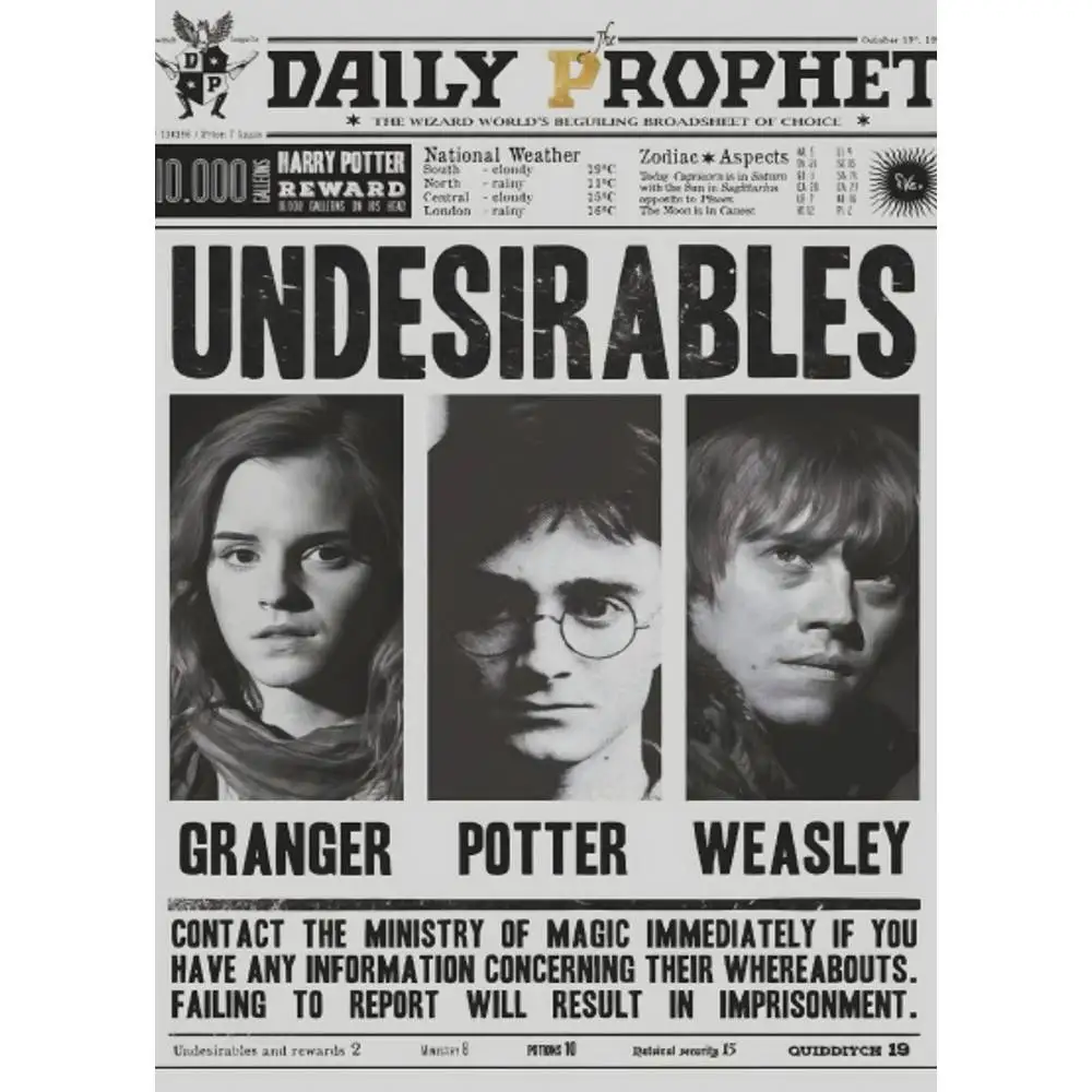 Film H-Harry Film P-Potter Poster Selbstklebende Wandbild Kunst Wasserdicht Aufkleber Für Bar Zimmer Dekor Hohe qualität Druck Geschenk