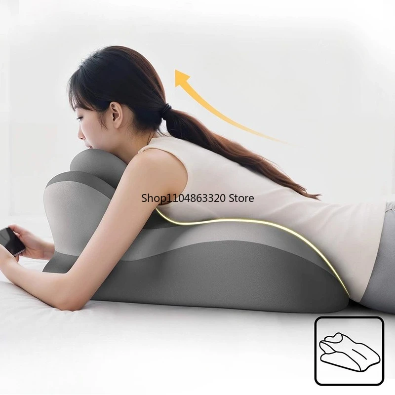 Multi-Functional Ergonomic Bed Pillow Memory Foam Pillow Support Neck Leg Rest Use Bed Sofa Wedge Shape Pain Relief Comfort