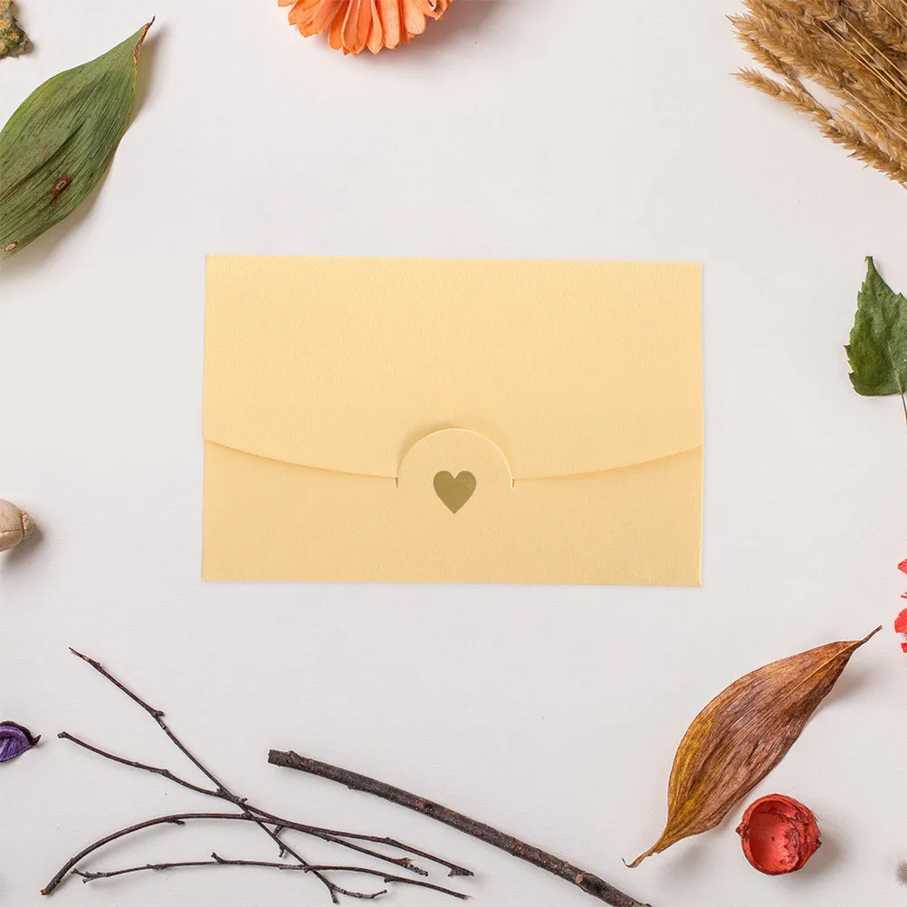 40Pcs Blank Small Envelopes Chic Simple Design Smooth Finish for Wedding Invitations Holiday Cards Love Letters Festival Gift