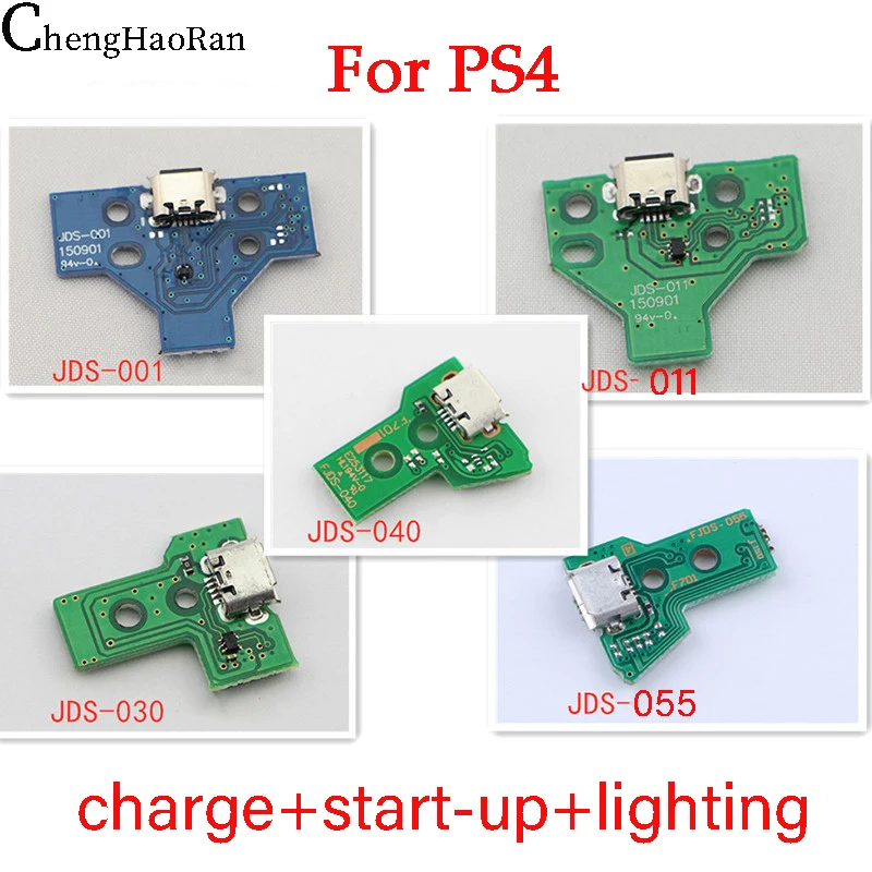 ChengHaoRan 2PCS For PS4 gaming console controller charging interface PS4 three in one charging board cable repair accessories