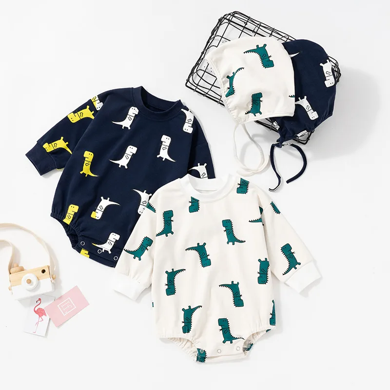 

Baby Rompers Jumpsuit Men's and Women's Autumn and Autumn Clothes Triangle Rompers Hip-Wrapped Clothes Western Style