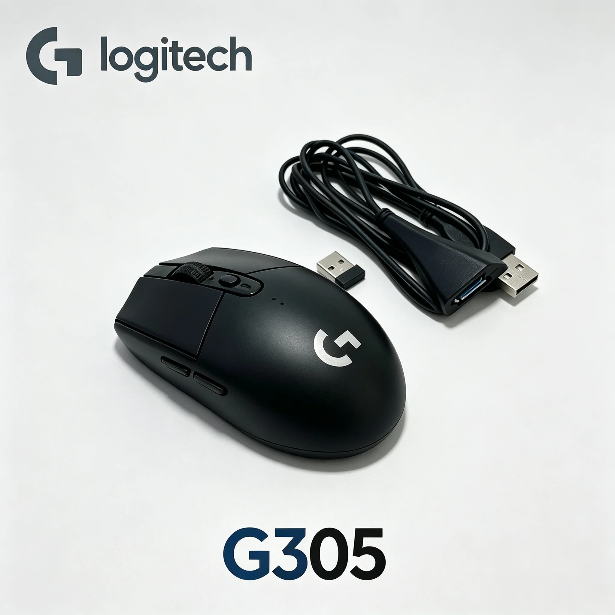 Logitech G305 Gaming Mouse 2.4G Wireless Connection With Transfer Adapter Cable Full Accessories Mice For Home Office E‑sports G