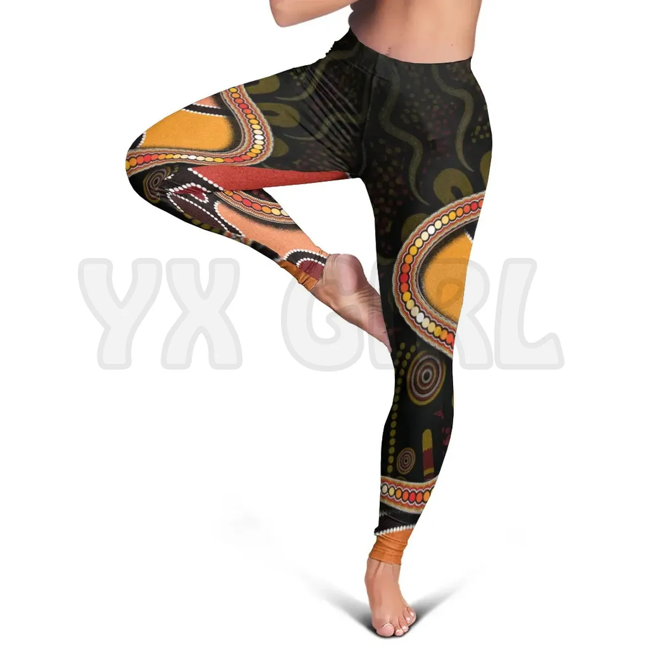 Yx menina das mulheres para a menina cobra com pintura de ponto 3d impresso leggings sexy elástico feminino leggings magros gótico yoga leggings