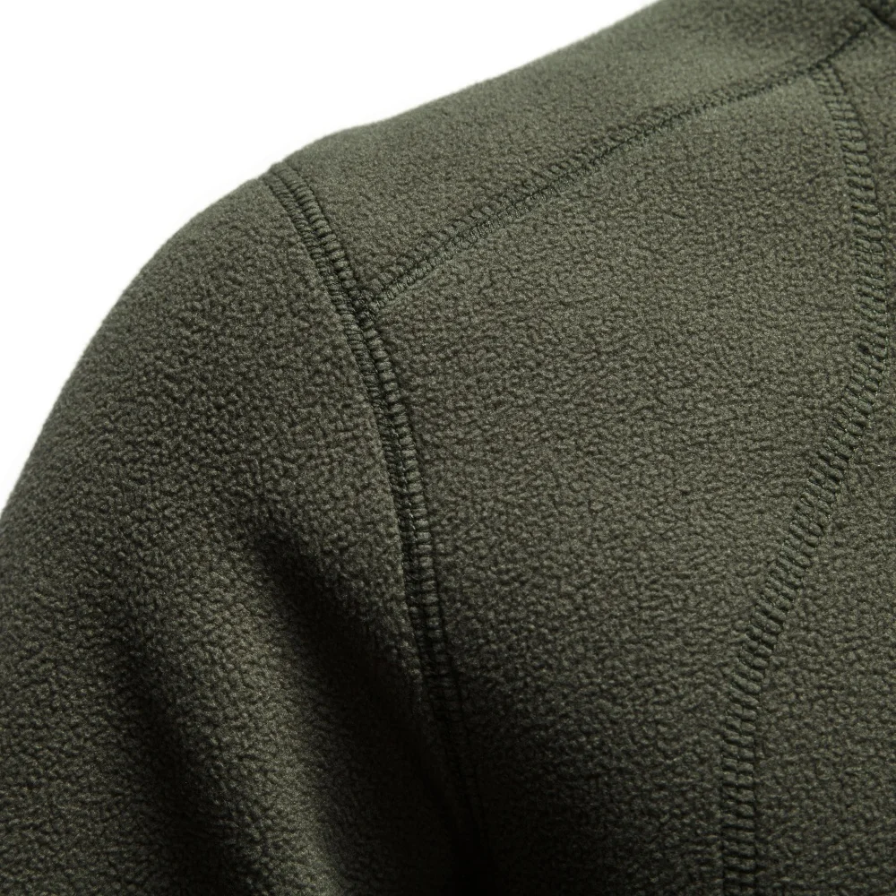 AIOPESON Herren Fleecejacke mit Reißverschluss, Stehkragen, Polarfleece-Sweatshirt, Thermo-Multitaschen-Outdoor-Freizeitjacke für Herbst und Winter – Detail 9