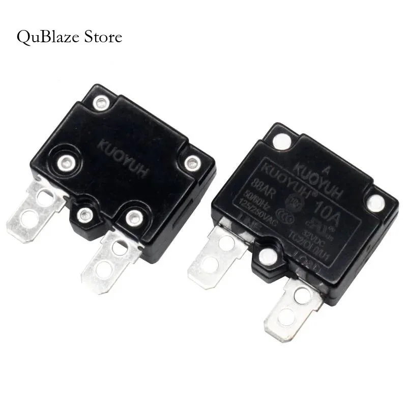

1PCS Kuoyuh 88Ar Series 3A 5A 6A 7A 8A 9A 10A15A16A17A18A20A25A30A Auto Recloser Battery Protector Self Reset Circuit Breaker